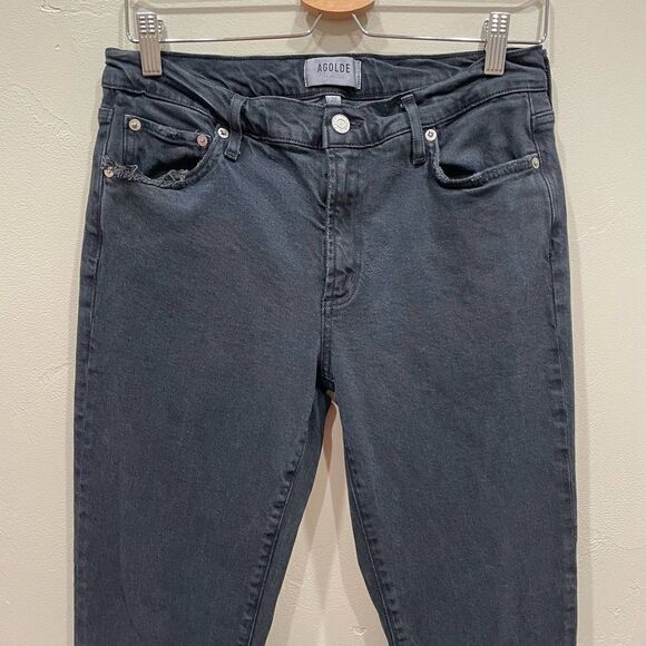 AGOLDE Toni Mid-Rise Straight Leg Jeans - Size: 29 - Picture 4 of 11